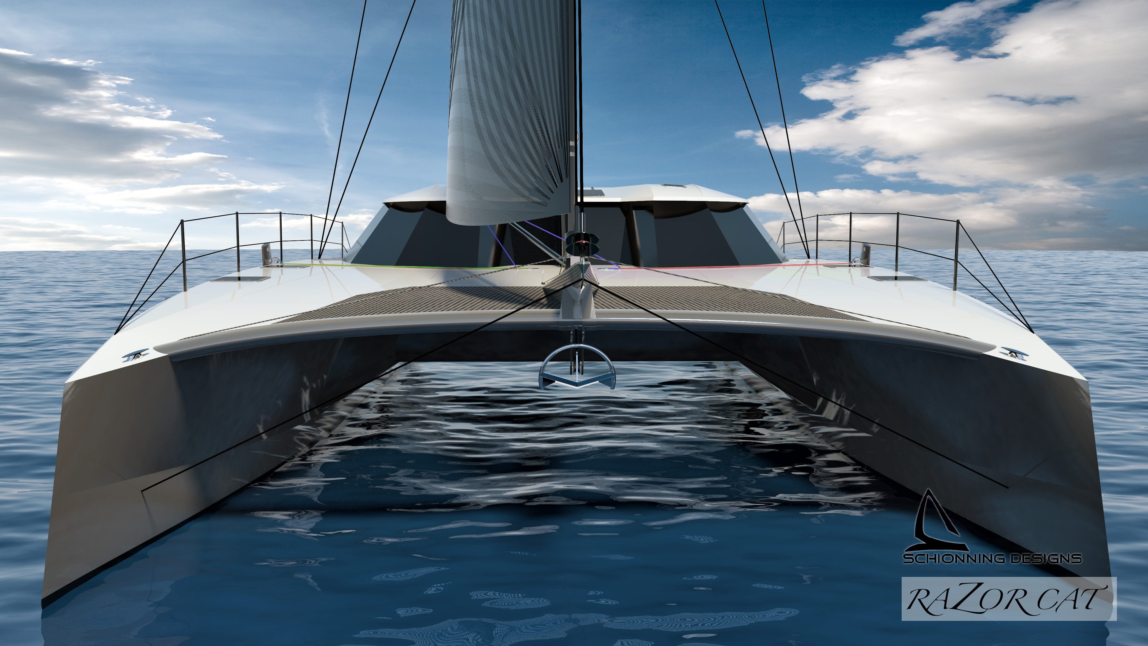 non sail catamaran